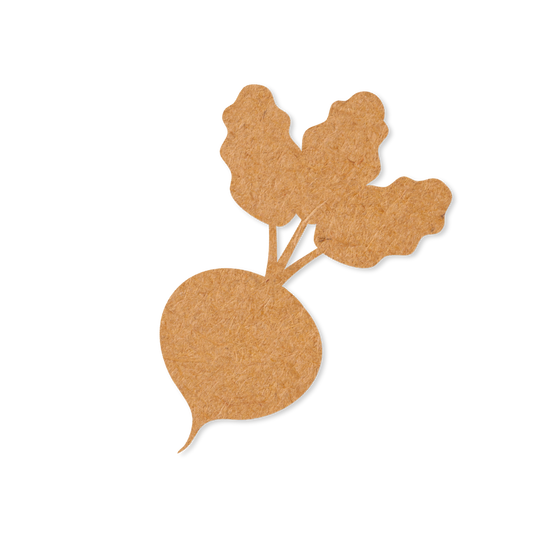 Our Beetroot blank is intricately cut from 3mm MDF wood.