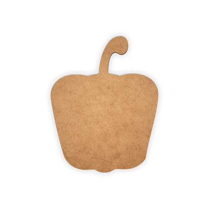 Bell pepper vegetable laser wood cutout