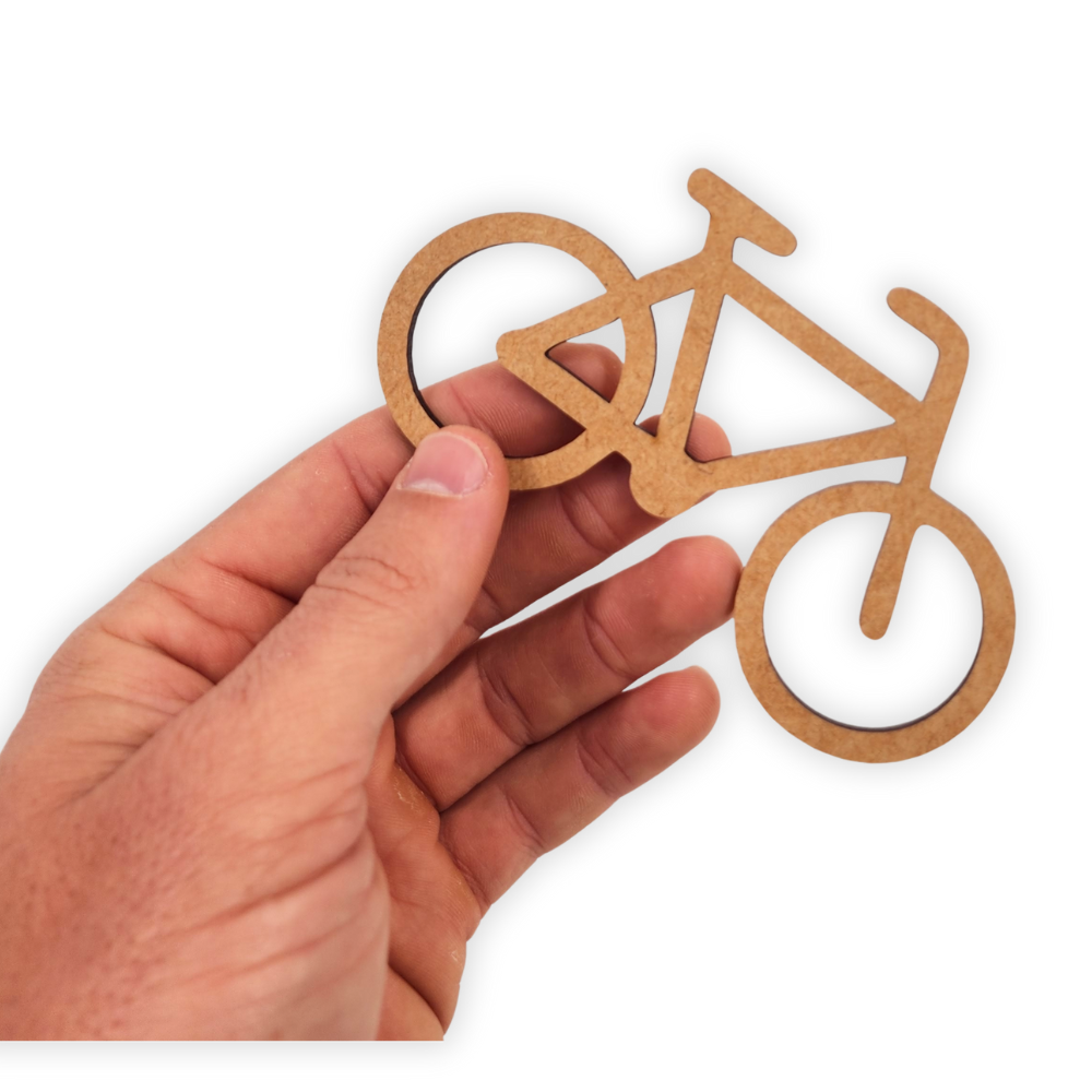 Children's bicycle wooden laser cutout