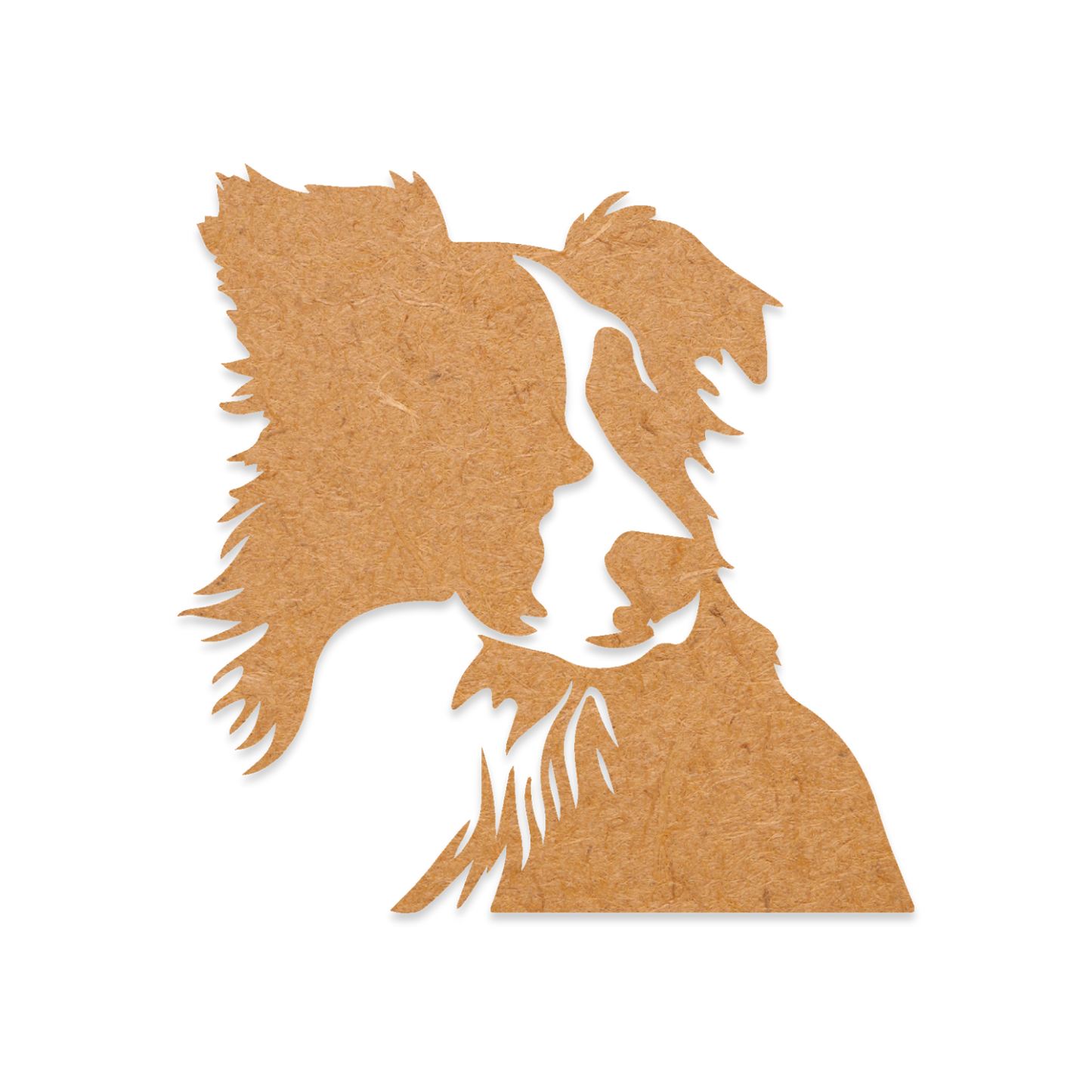 Border Collie wooden blank cut out of 3mm MDF