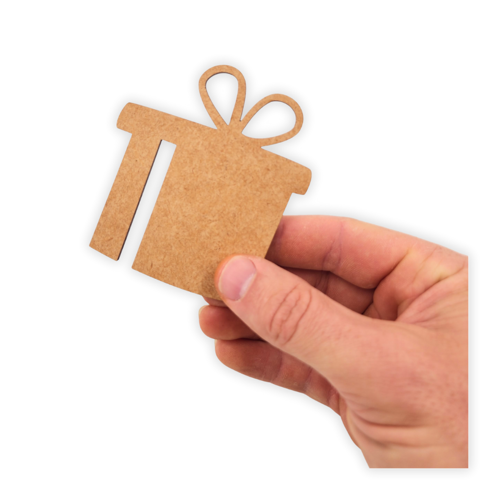 Christmas/birthday gift cutout
