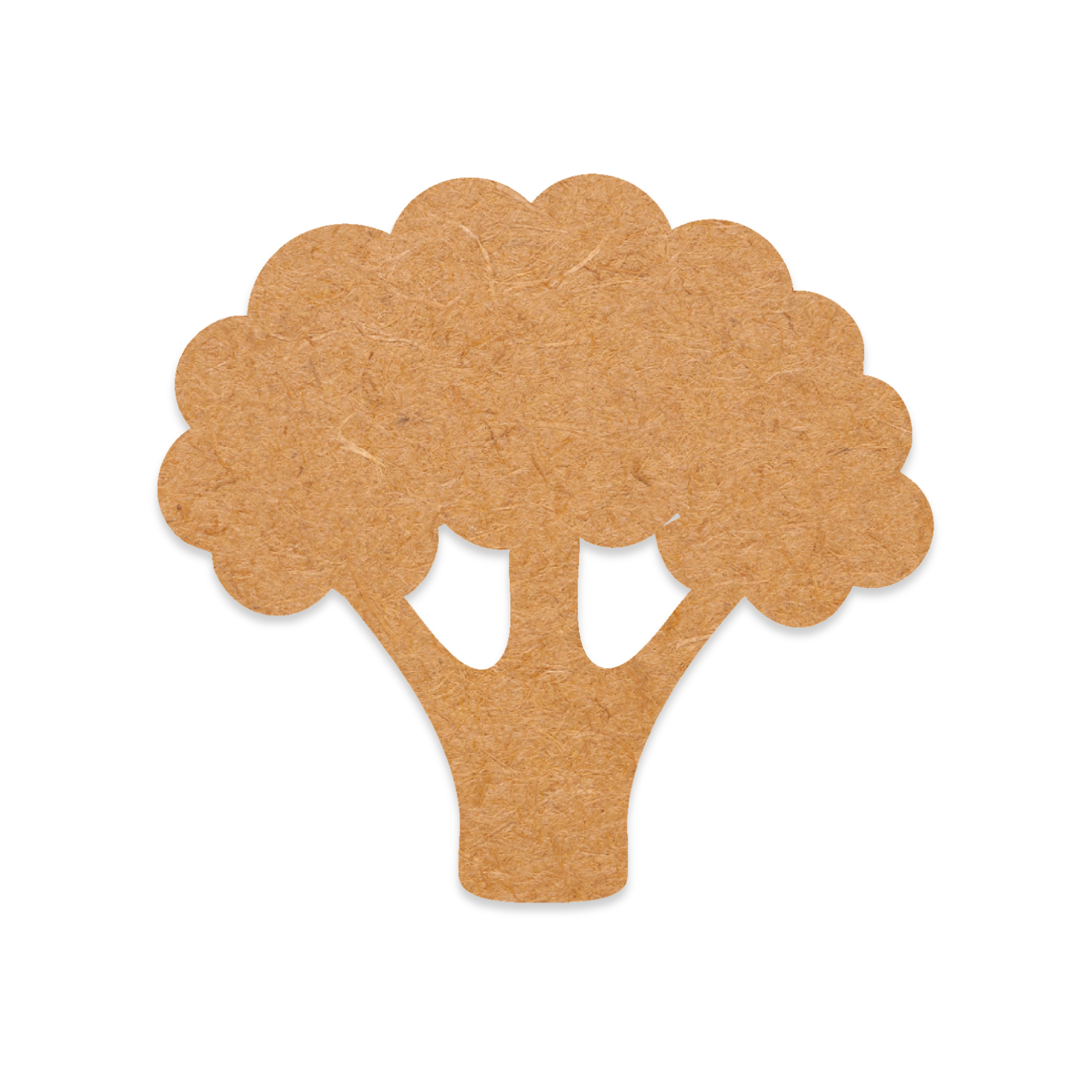 Our Broccoli blank is intricately cut from 3mm MDF wood.