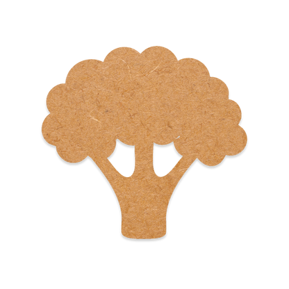 Our Broccoli blank is intricately cut from 3mm MDF wood.