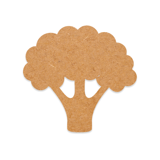 Our Broccoli blank is intricately cut from 3mm MDF wood.
