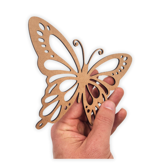 Butterfly laser wood cutout