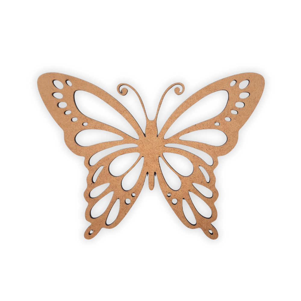 Butterfly laser wood cutout