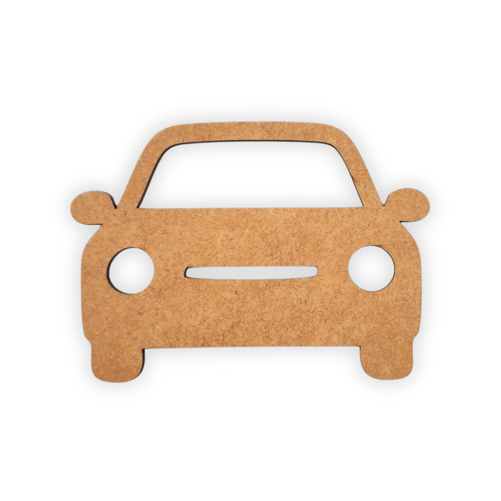 Forward facing car wood cutout