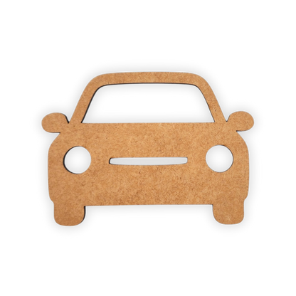 Forward facing car wood cutout