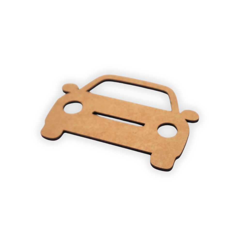 Forward facing car wood cutout