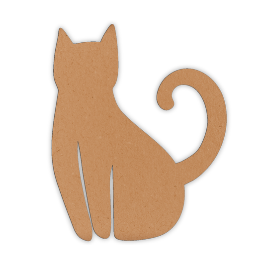Cat wood cutout