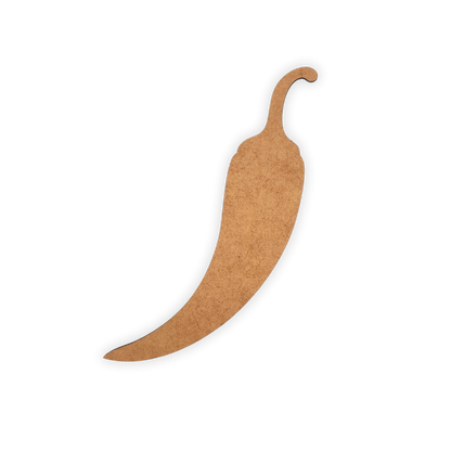 Wooden toy chilli pepper laser cutout