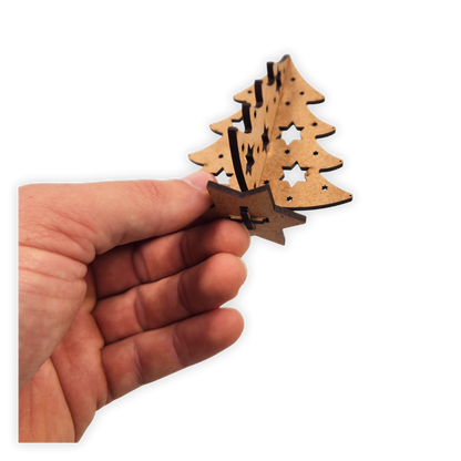 Self assemble wooden Christmas tree