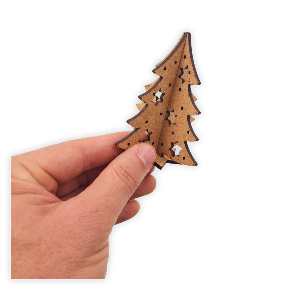 Self assemble wooden Christmas tree