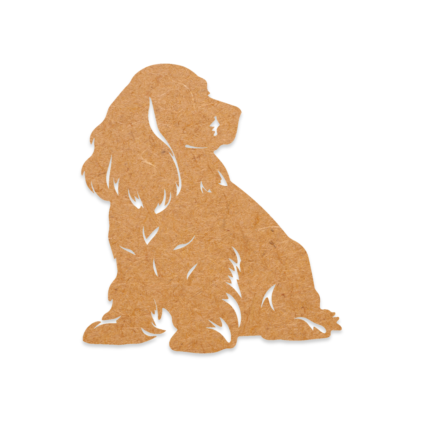 Cocker Spaniel wooden blank cut out of 3mm MDF