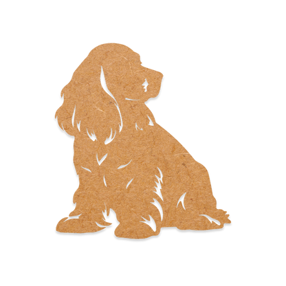Cocker Spaniel wooden blank cut out of 3mm MDF