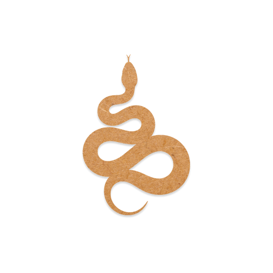Our Coiled snake blank is intricately cut from 3mm MDF wood