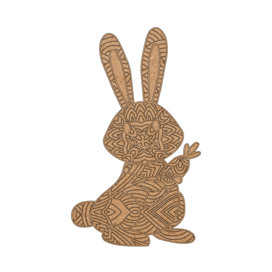 Colour-In Bunny with Carrot