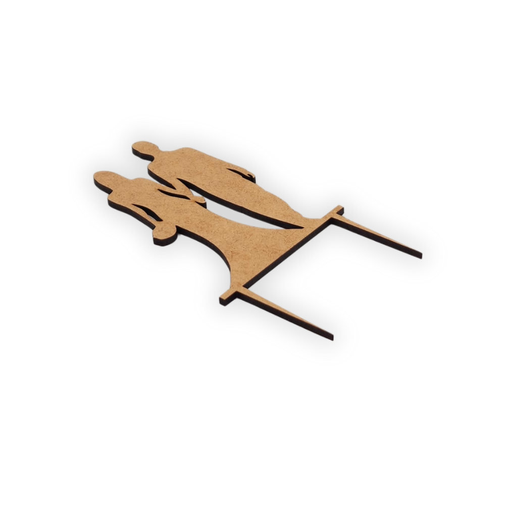 Wedding couple cake topper