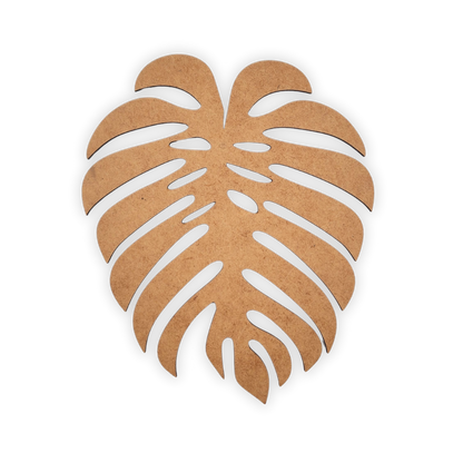 Delicious monster wood leaf cutout