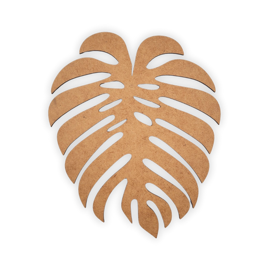 Delicious monster wood leaf cutout