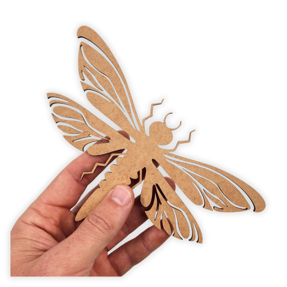 Dragonfly wood blank cutout