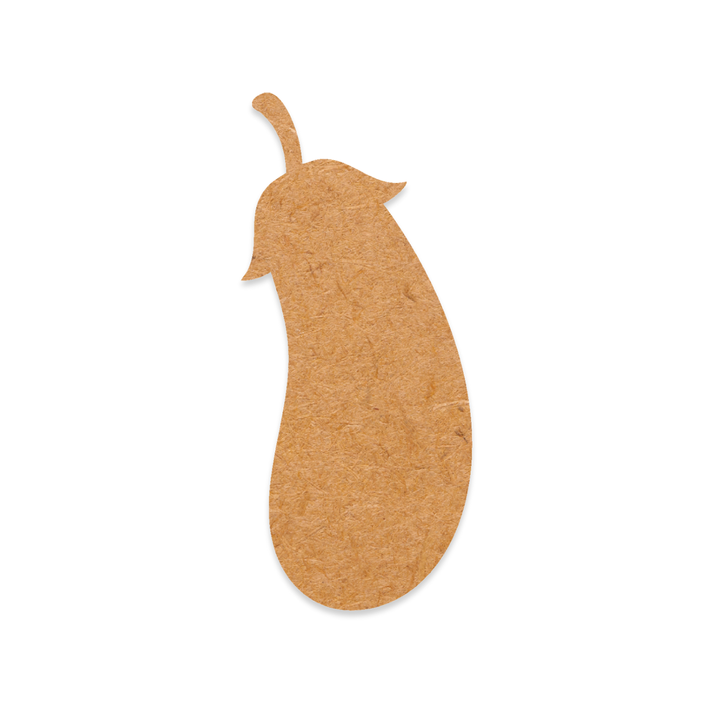 Our Eggplant blank is intricately cut from 3mm MDF wood.