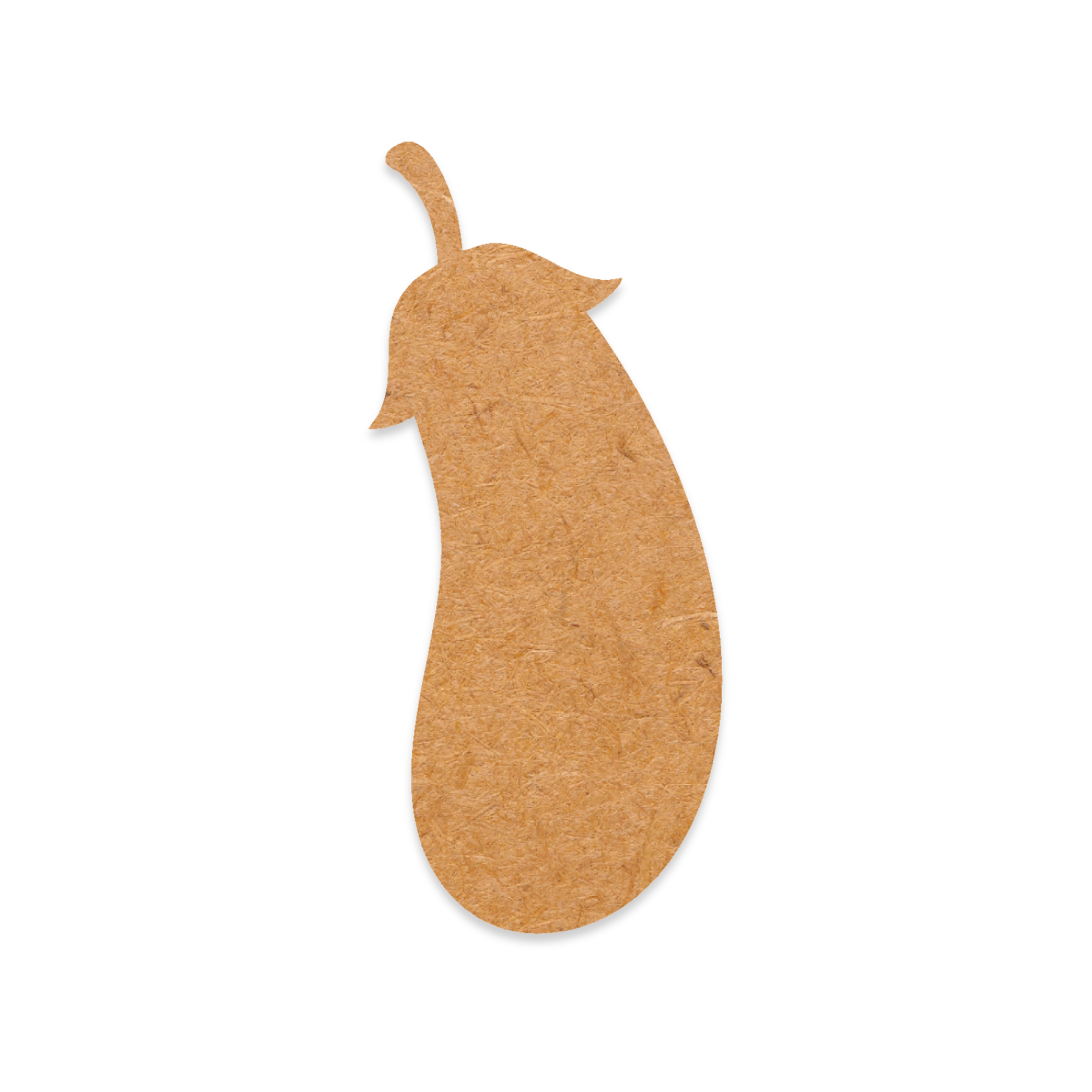 Our Eggplant blank is intricately cut from 3mm MDF wood.