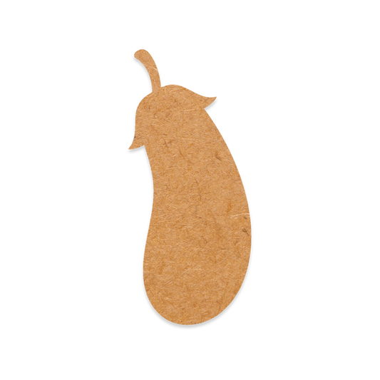 Our Eggplant blank is intricately cut from 3mm MDF wood.