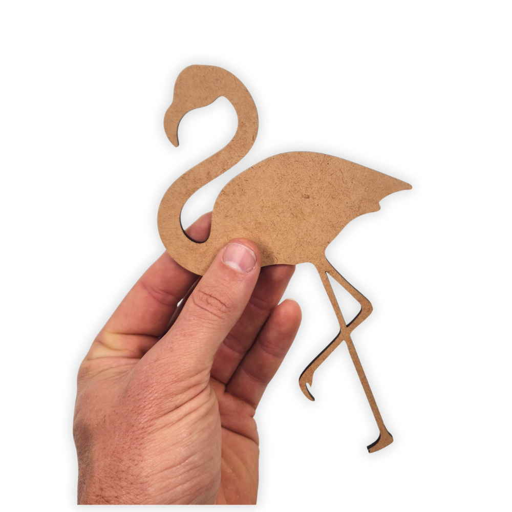 Flamingo wood craft blank