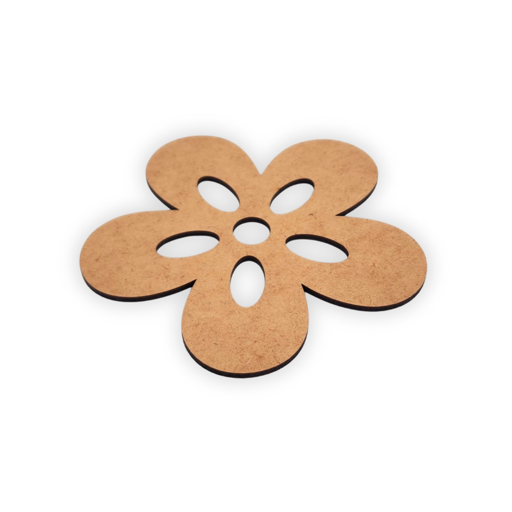 Flower wooden blank