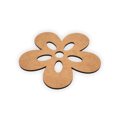 Flower wooden blank