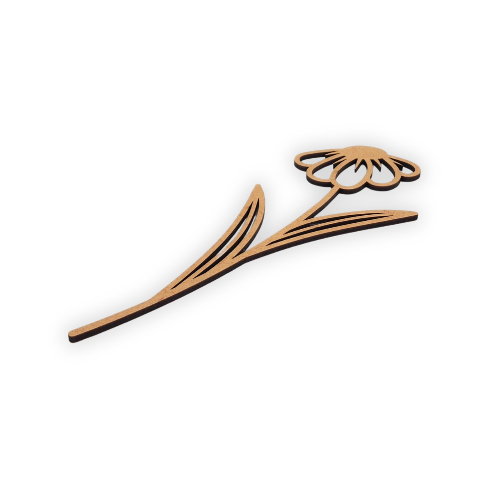 Flower botanical wood cutout