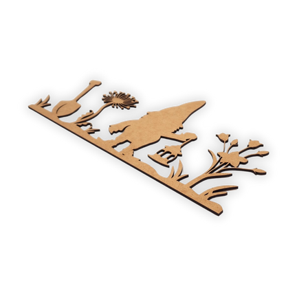 Garden gnome wood cutout for painting