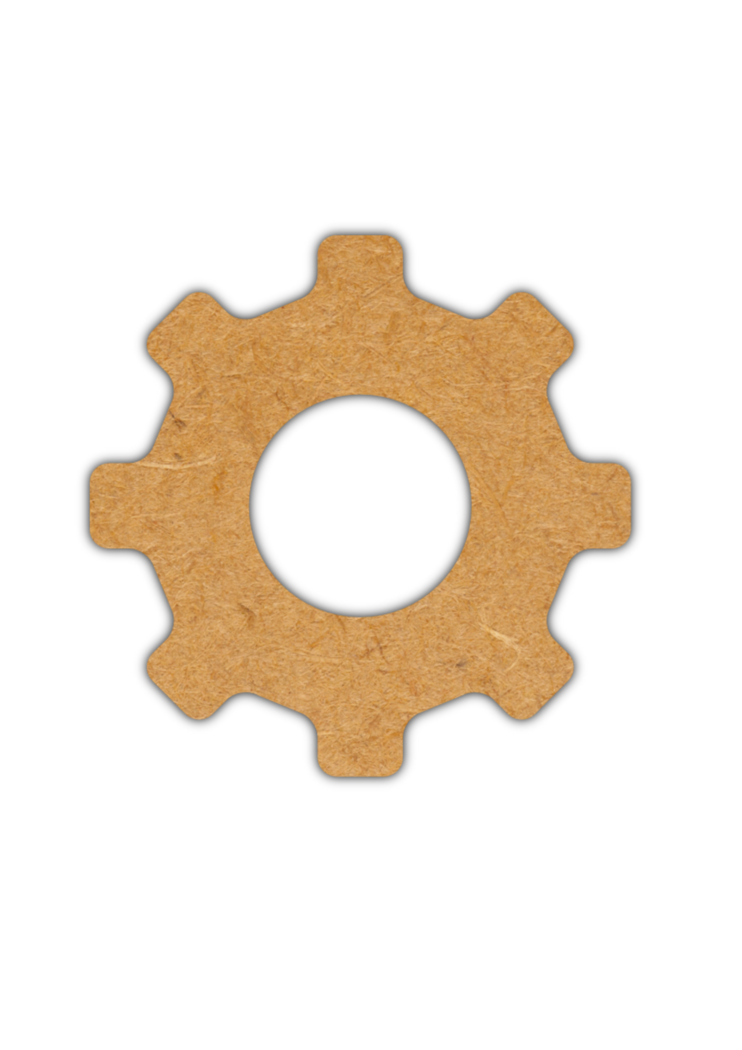 Laser cut wooden gear blank