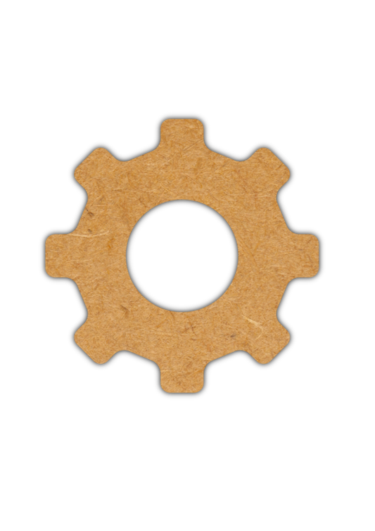 Laser cut wooden gear blank