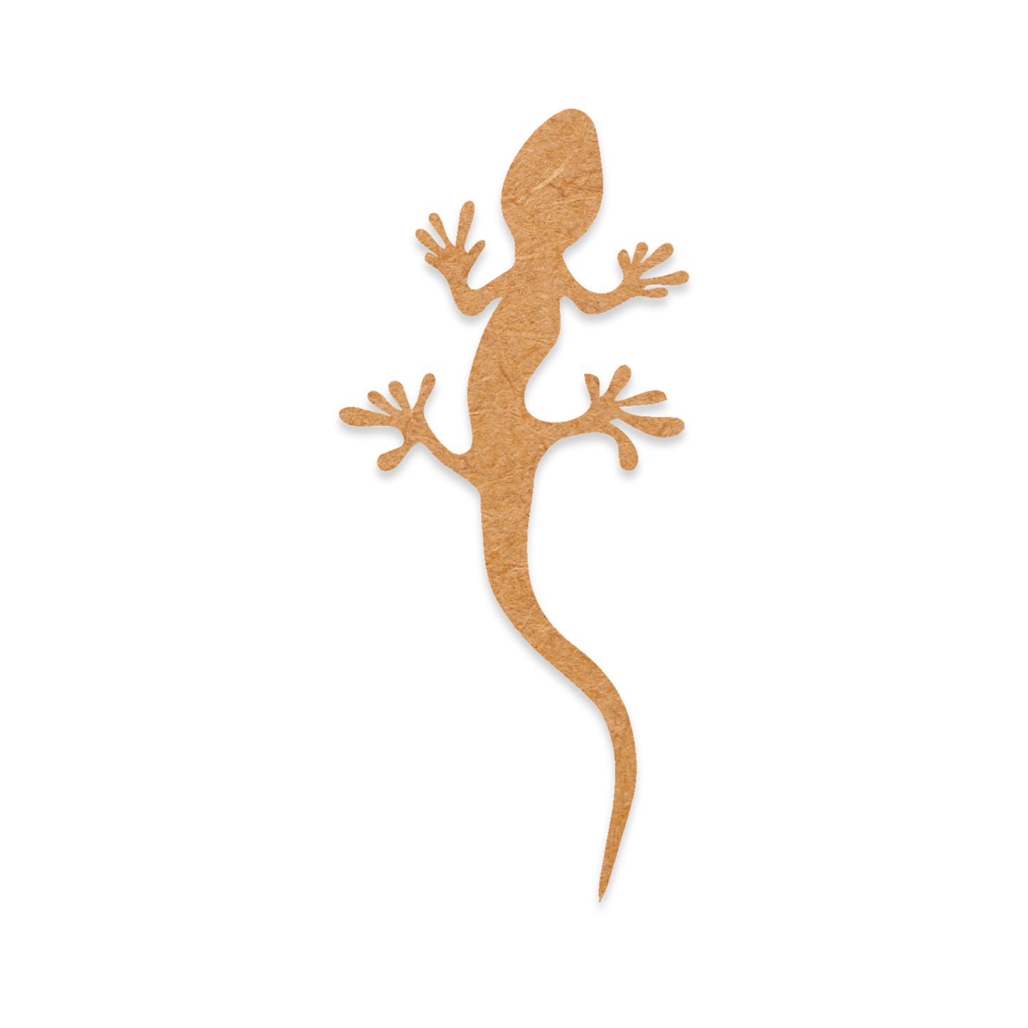 Our gecko blank is intricately cut from 3mm MDF wood