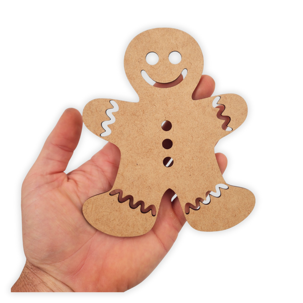 Christmas Gingerbread Man wood blank for painting