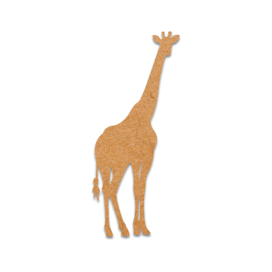 Our Giraffe is intricately cut from 3mm MDF wood.