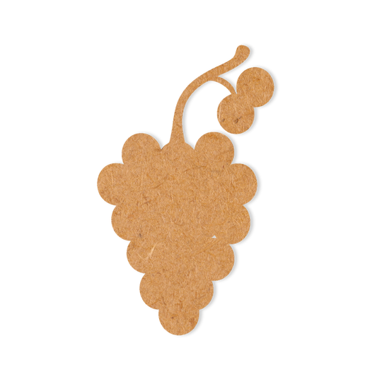 Our grape bunch blank is intricately cut from 3mm MDF wood.
