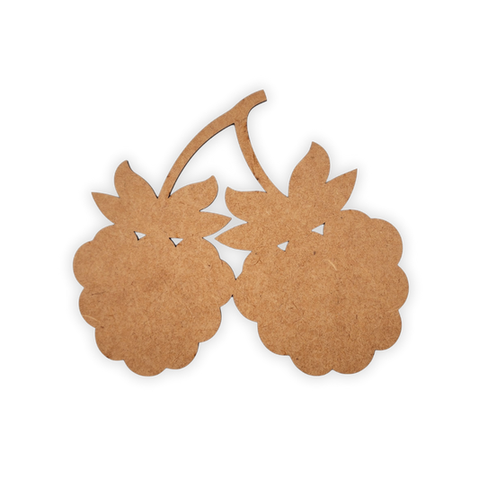 Bunches of wine grapes wood cutout