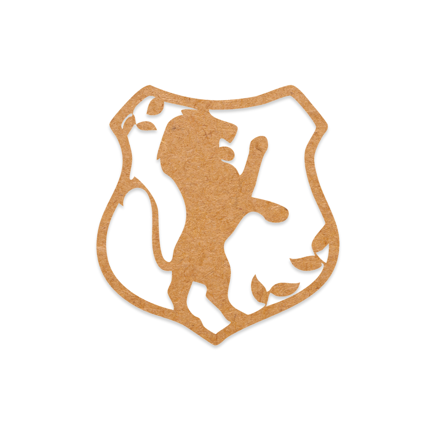 Our Gryffindor crest blank is intricately cut from 3mm MDF wood