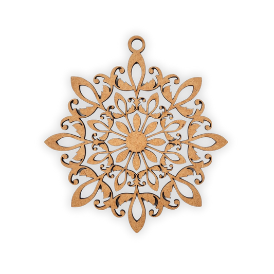 Decorative Hanging mandala wooden blank cut out of 3mm MDF