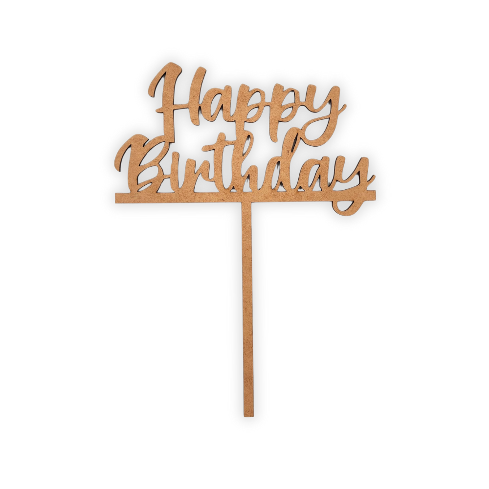 Happy birthday cake topper