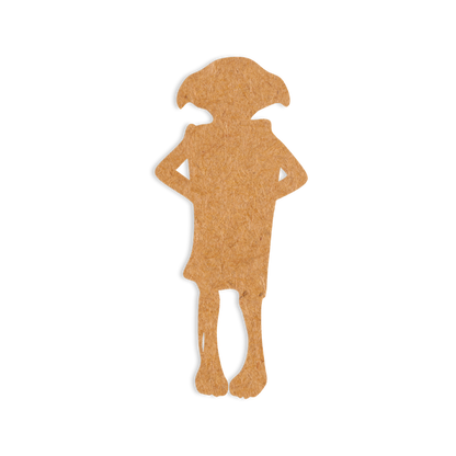 Our Dobby the house elf blank is intricately cut from 3mm MDF wood