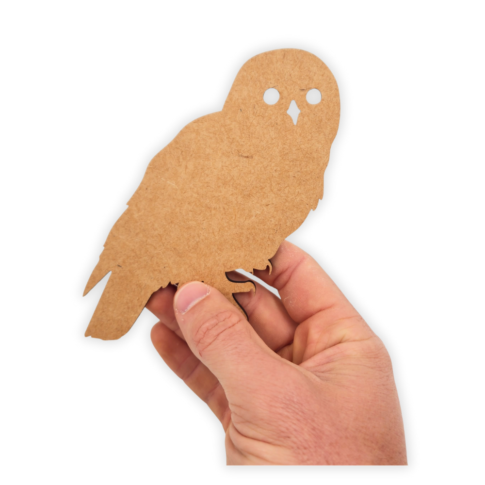 Harry Potter wooden blank party cutout of Hedwig the owl