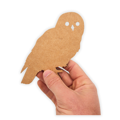 Harry Potter wooden blank party cutout of Hedwig the owl