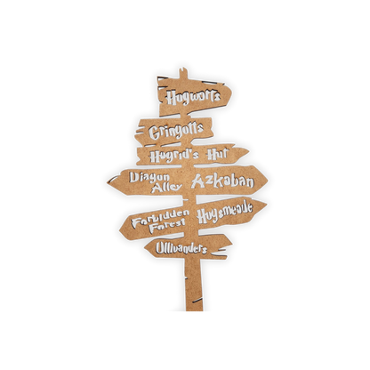 Harry Potter Hogwarts road sign