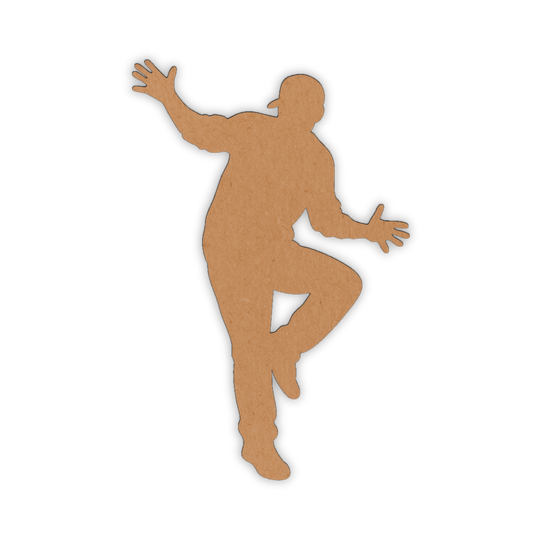 Hip Hop dancer wooden cutout