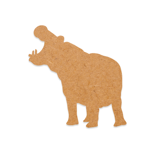 Our Hippo is intricately cut from 3mm MDF wood.