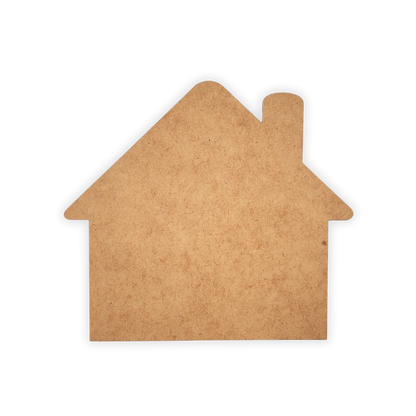 House wooden blank cutout